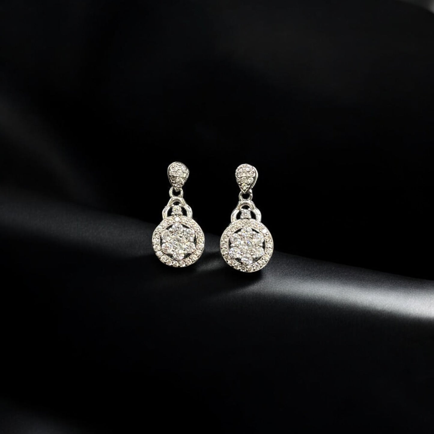 حلق فضة إيطالي مميز عيار 926