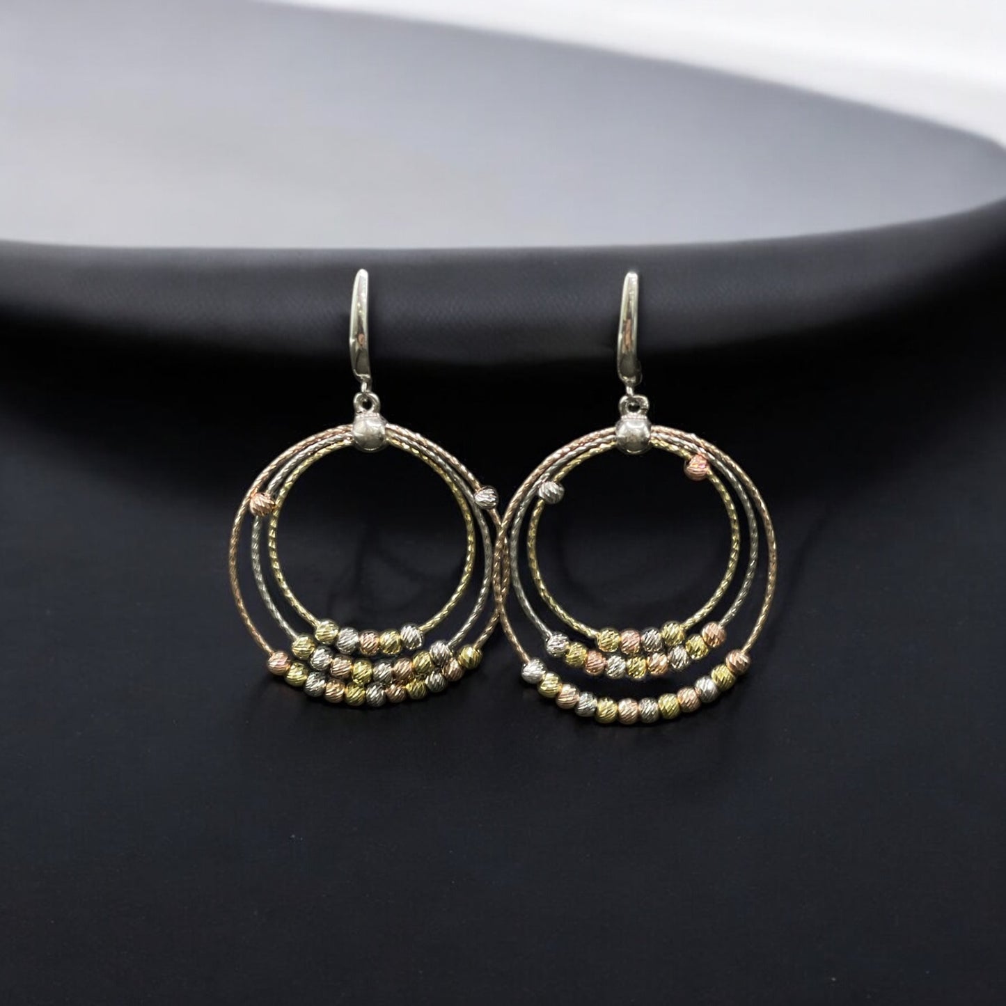 حلق فضة إيطالي مميز عيار 926