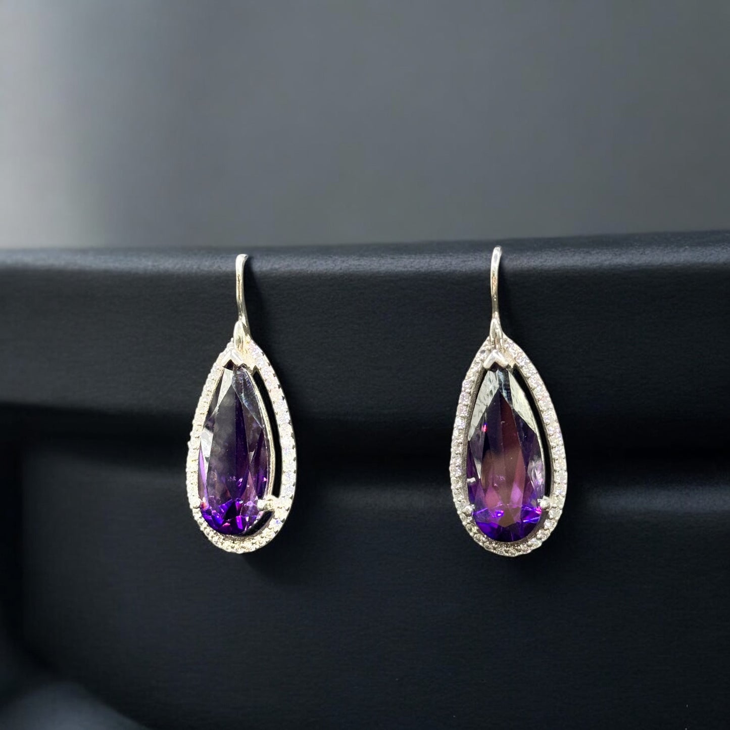 حلق فضة إيطالي مميز عيار 926