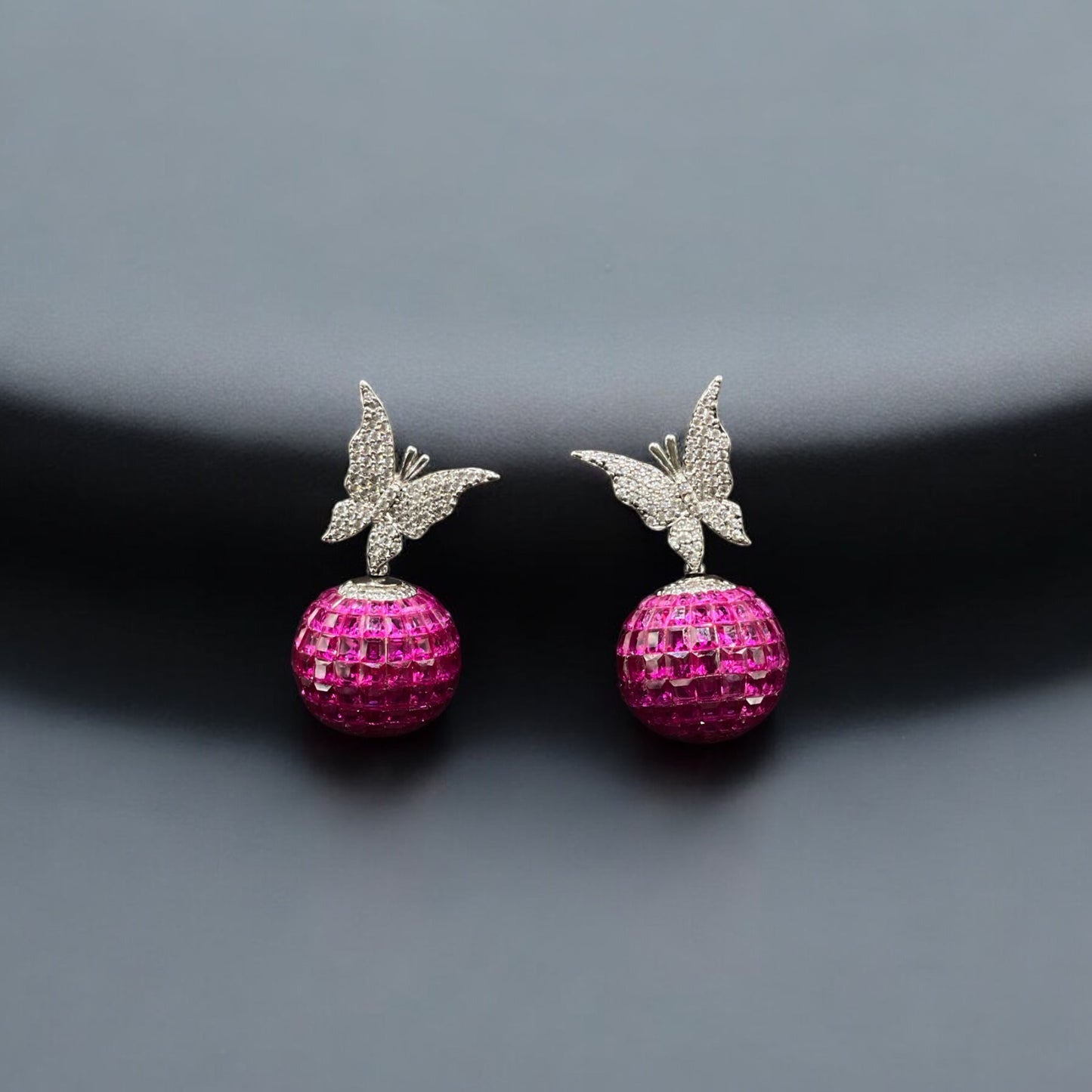 حلق فضة إيطالي مميز عيار 926