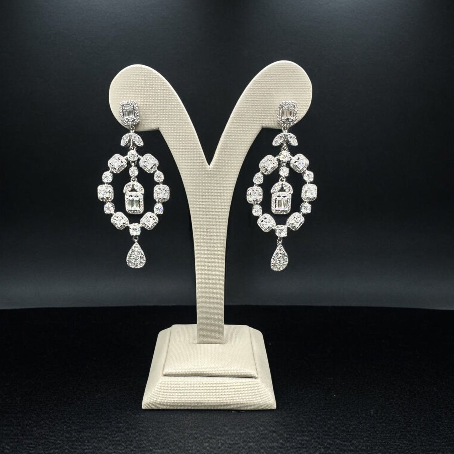 حلق فضة إيطالي مميز عيار 926