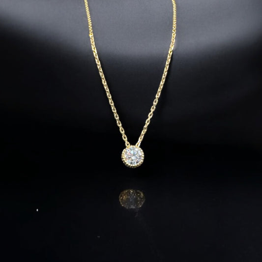 قلادة سولتير فضة نسائي عيار925