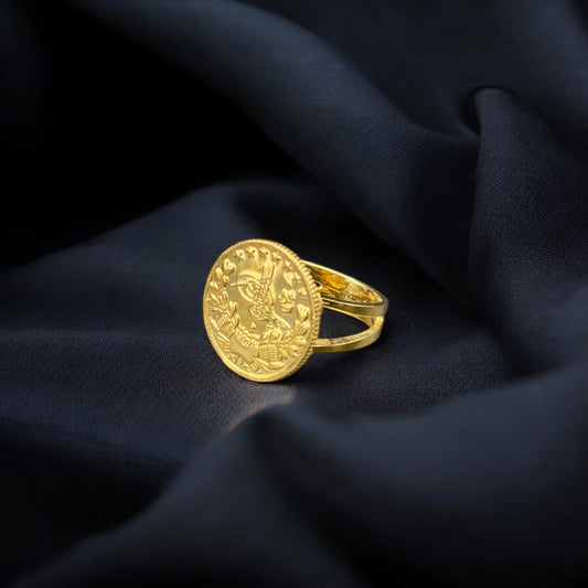 خاتم ليرة فضة نسائي عيار 925