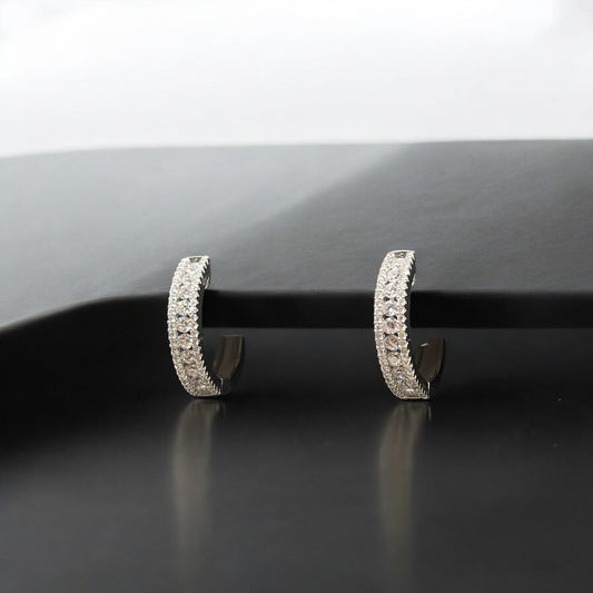 حلق فضة إيطالي مميز عيار 926