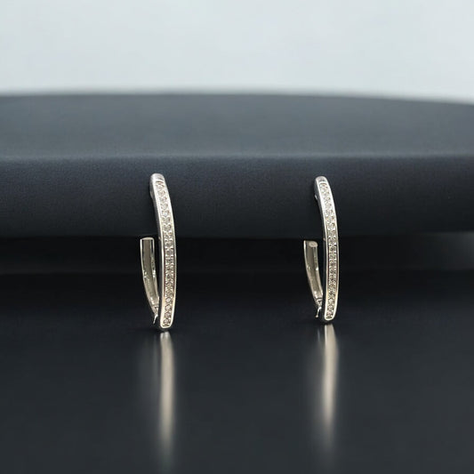 حلق فضة إيطالي مميز عيار 926