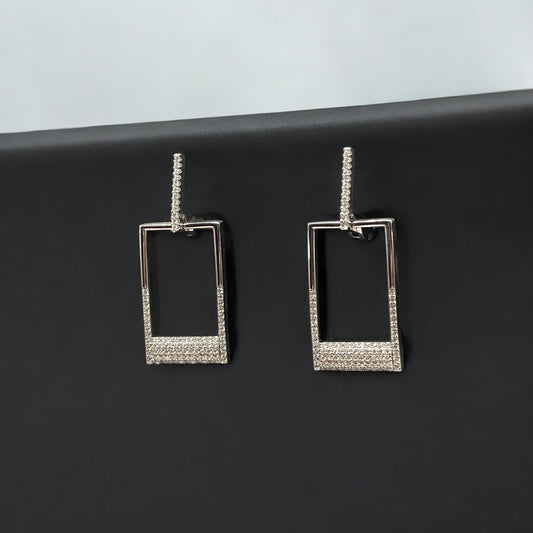 حلق فضة إيطالي مميز عيار 926