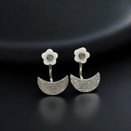 حلق فضة إيطالي مميز عيار 926