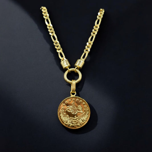 قلادة نص مخمس أصلي فضة نسائي عيار 925