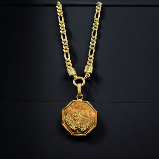 قلادة نص مخمس أصلي فضة نسائي عيار 925